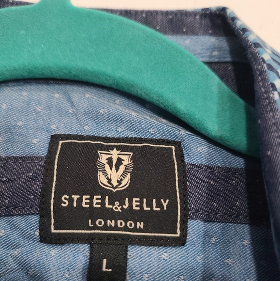 Lot Of 2 Men's Button-Up Shirts Sz.L - Picture 4 of 8